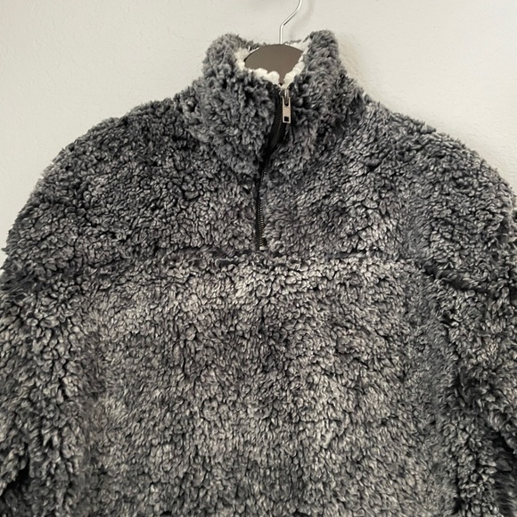 PEACH LOVE CALIFORNIA Fleece Pull Over Zip Neckline S - Picture 2 of 9